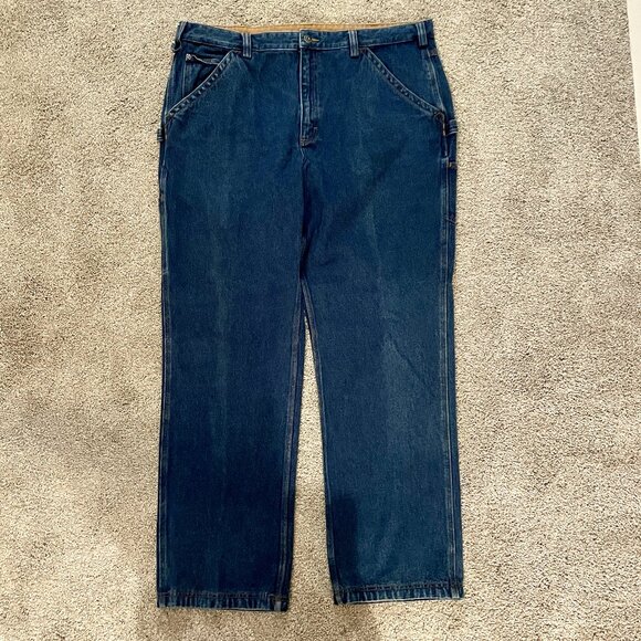 Men's Duluth Trading Co. Painter style blue jean pants, 42" X 34" - Picture 1 of 7